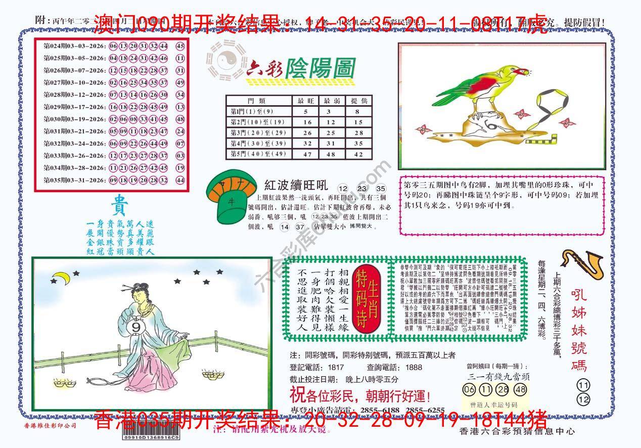 六彩阴阳图