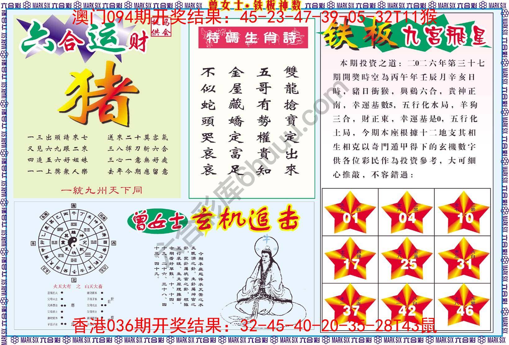 曾女士铁板神数