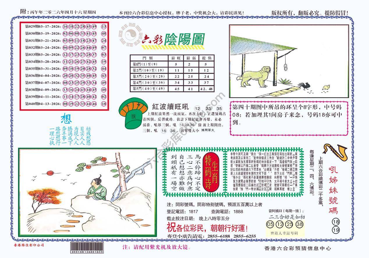 六彩阴阳图