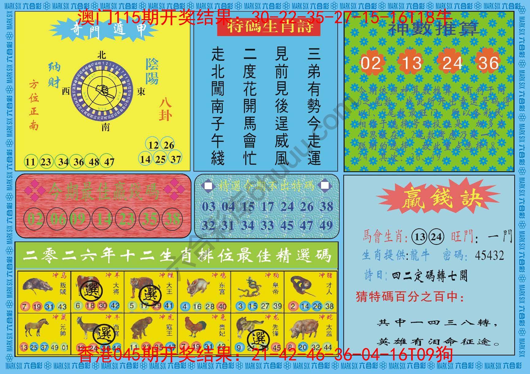 黄大仙灵码