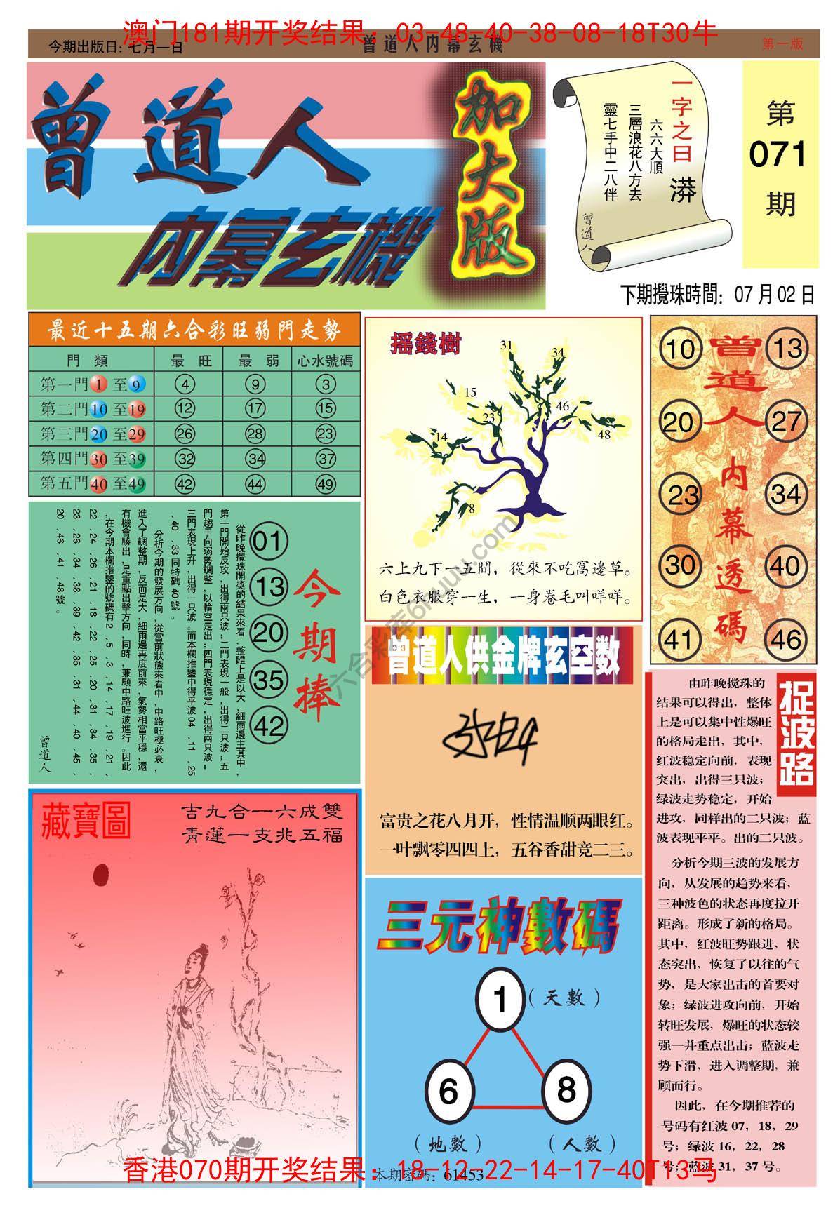 曾道人内幕玄机（加大版）