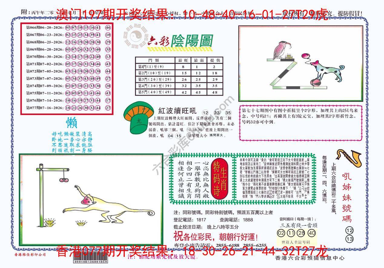 六彩阴阳图