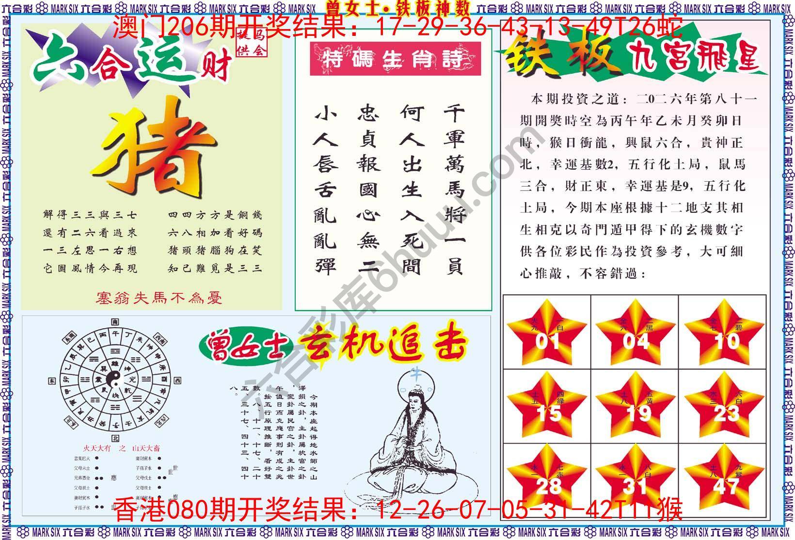 曾女士铁板神数