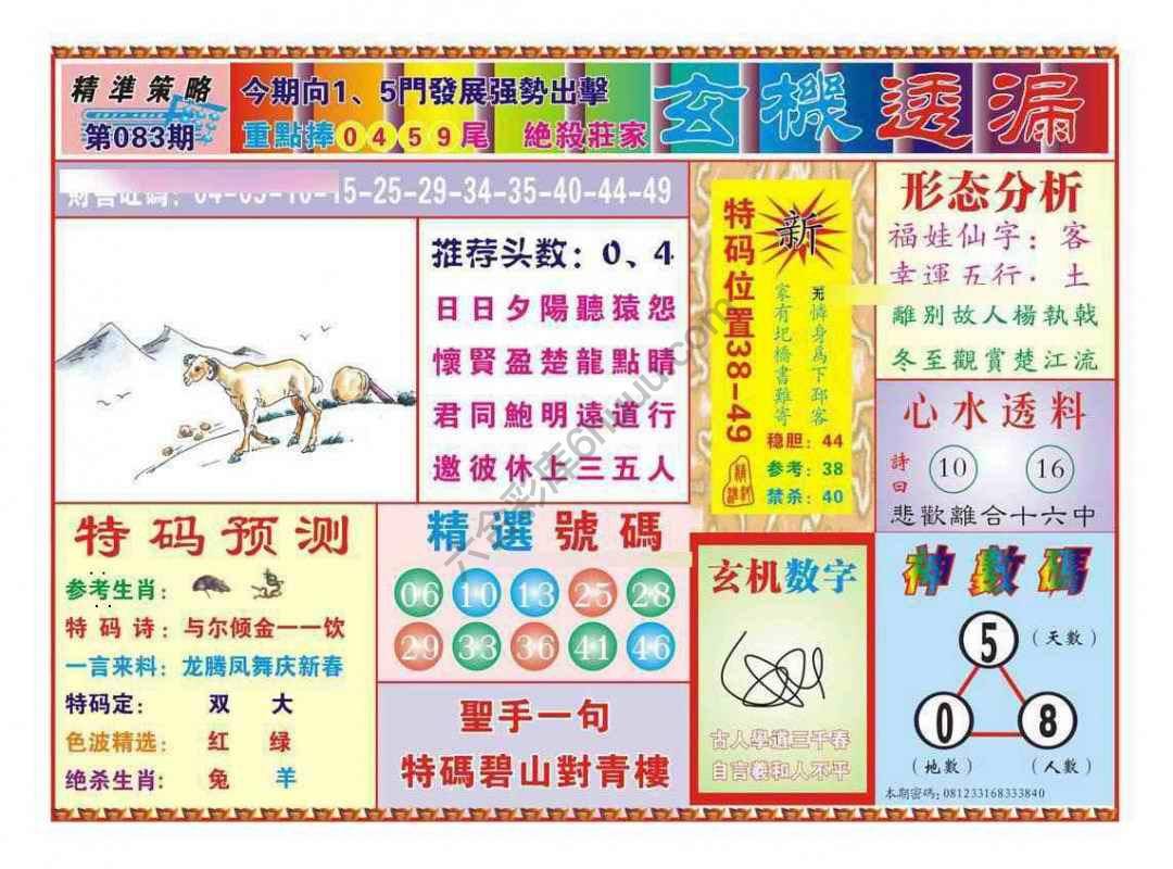 玄机透漏