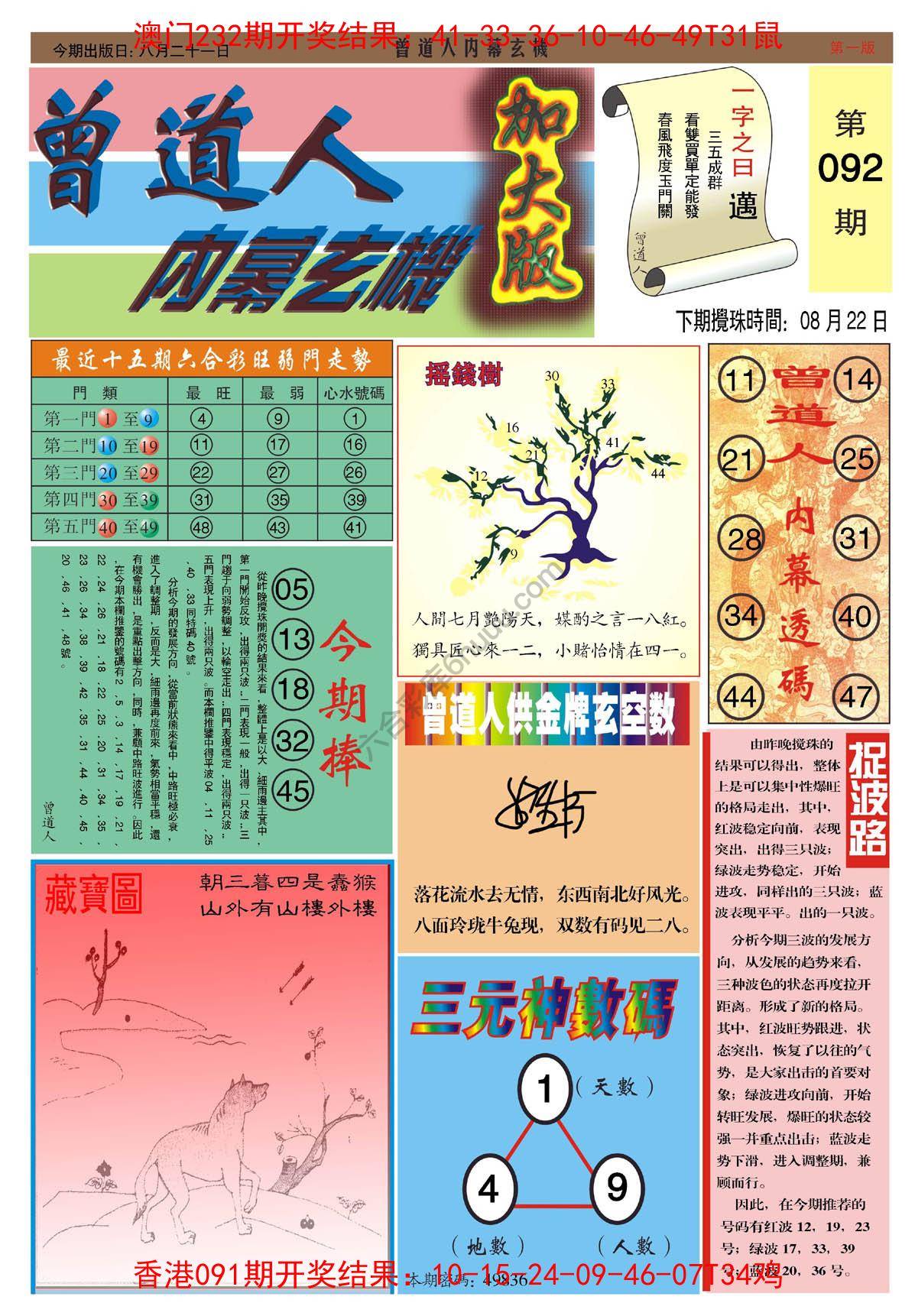 曾道人内幕玄机（加大版）