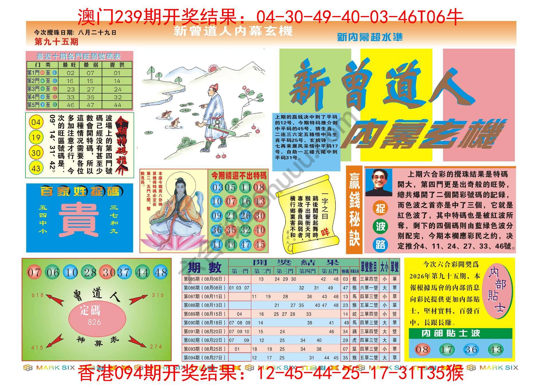 新曾道人内幕玄机