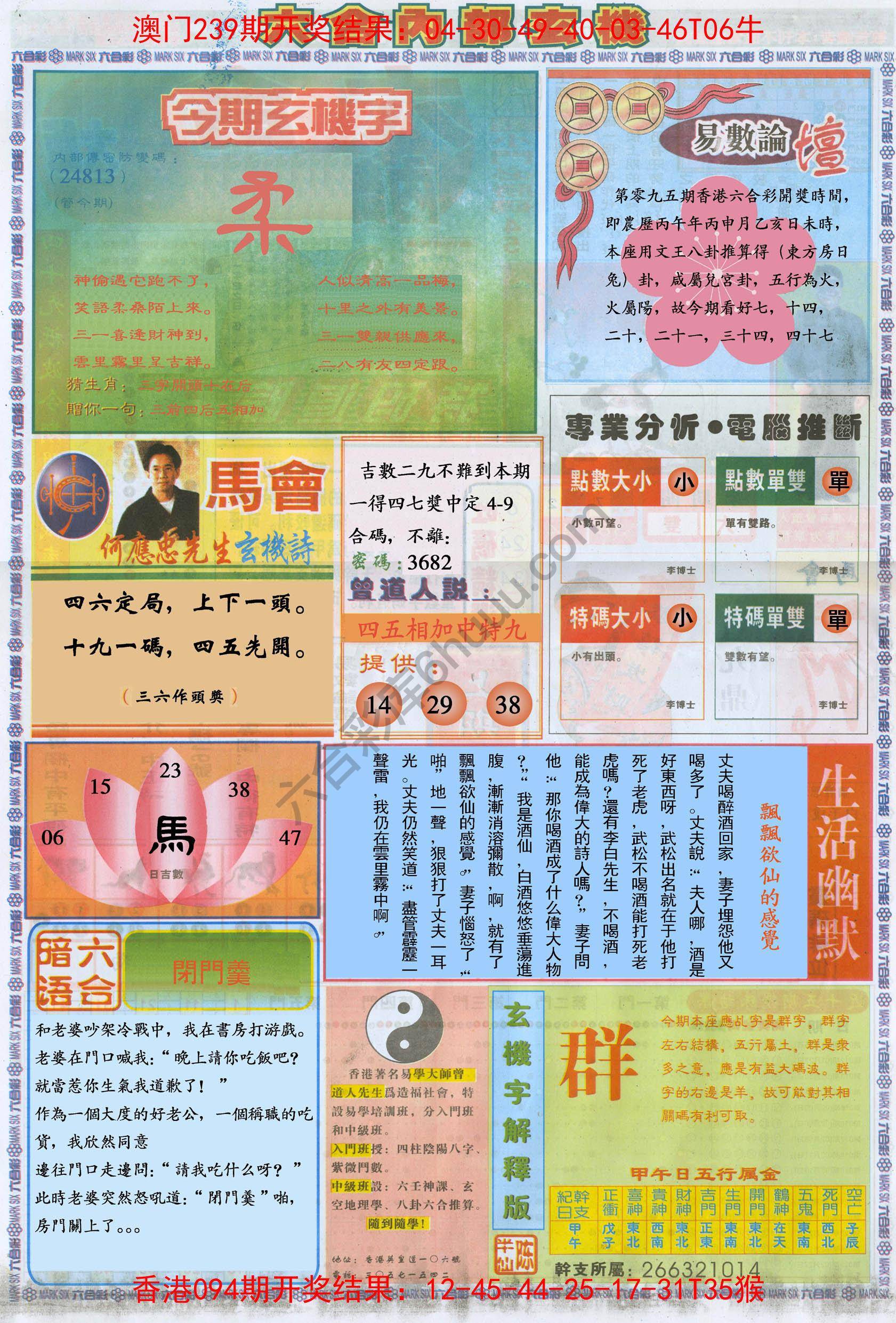 六合内部玄机