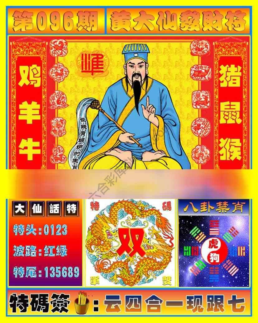 黄大仙发财符