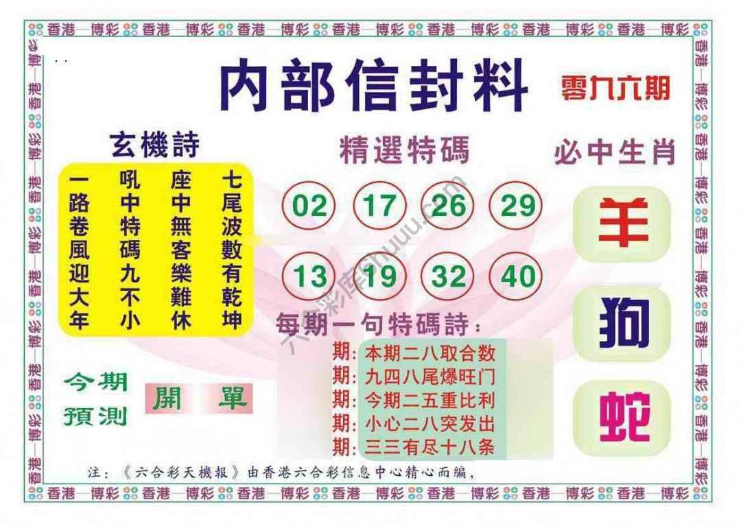 内部信封料