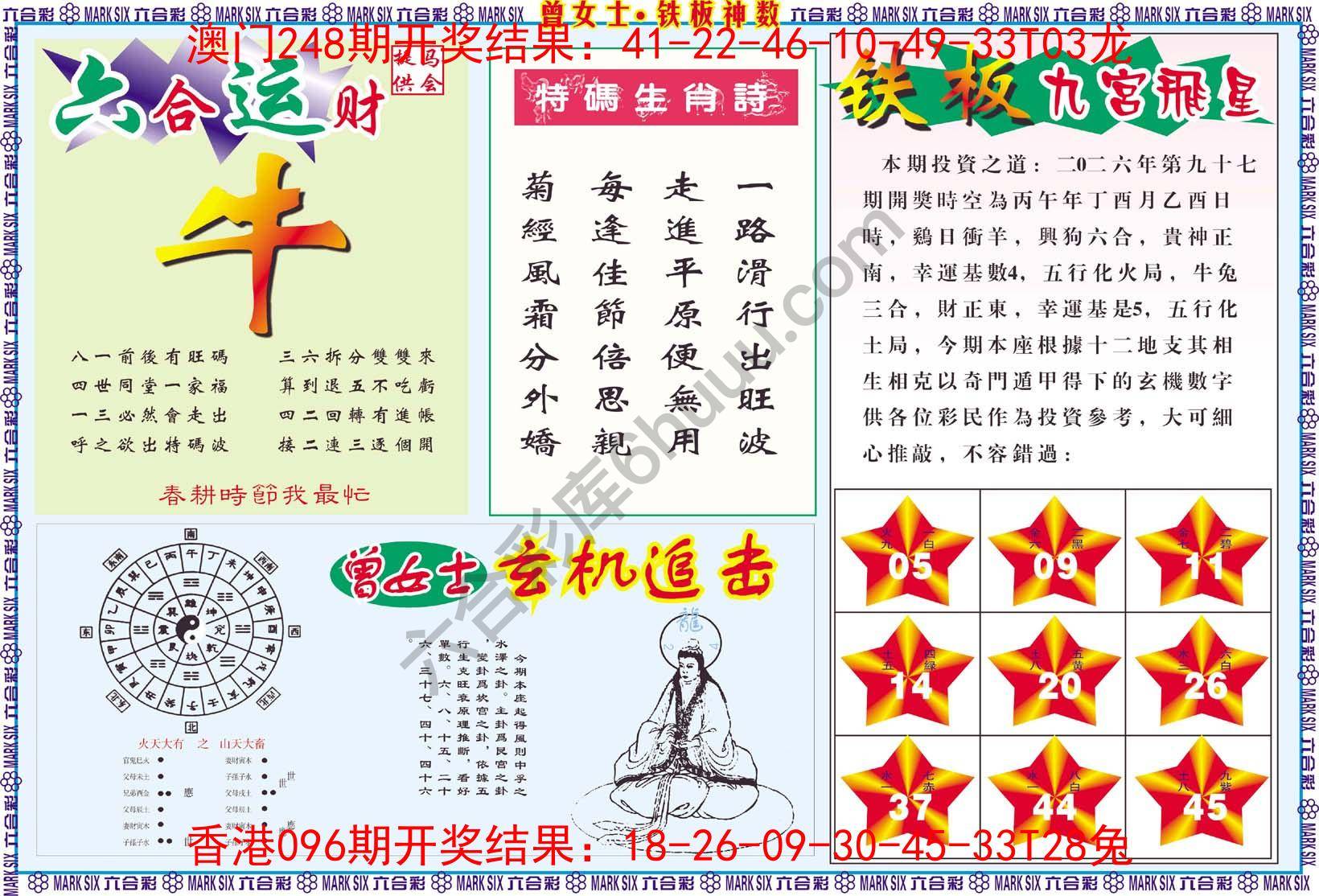 曾女士铁板神数