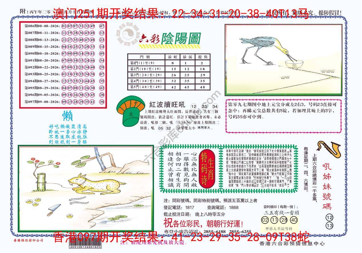 六彩阴阳图