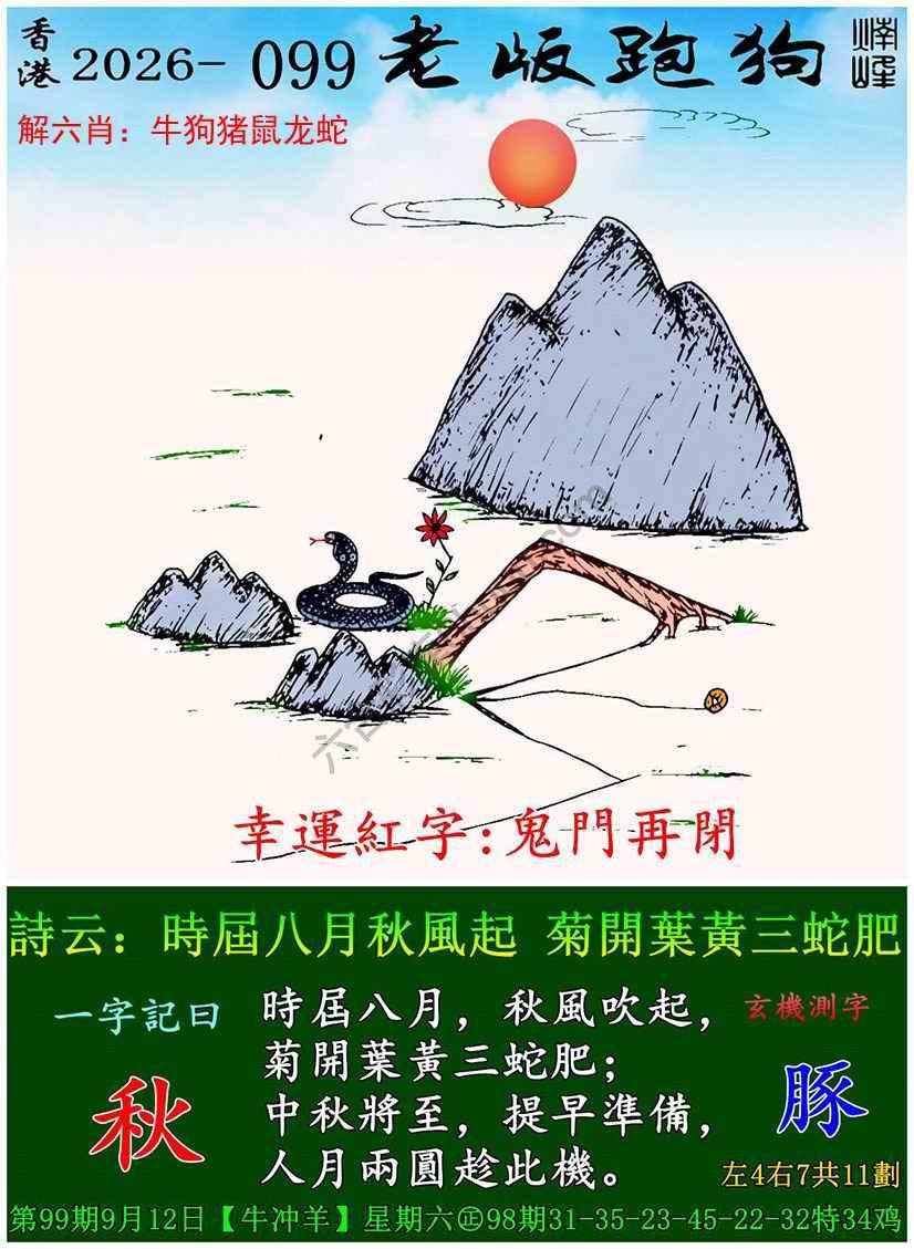 老版跑狗图