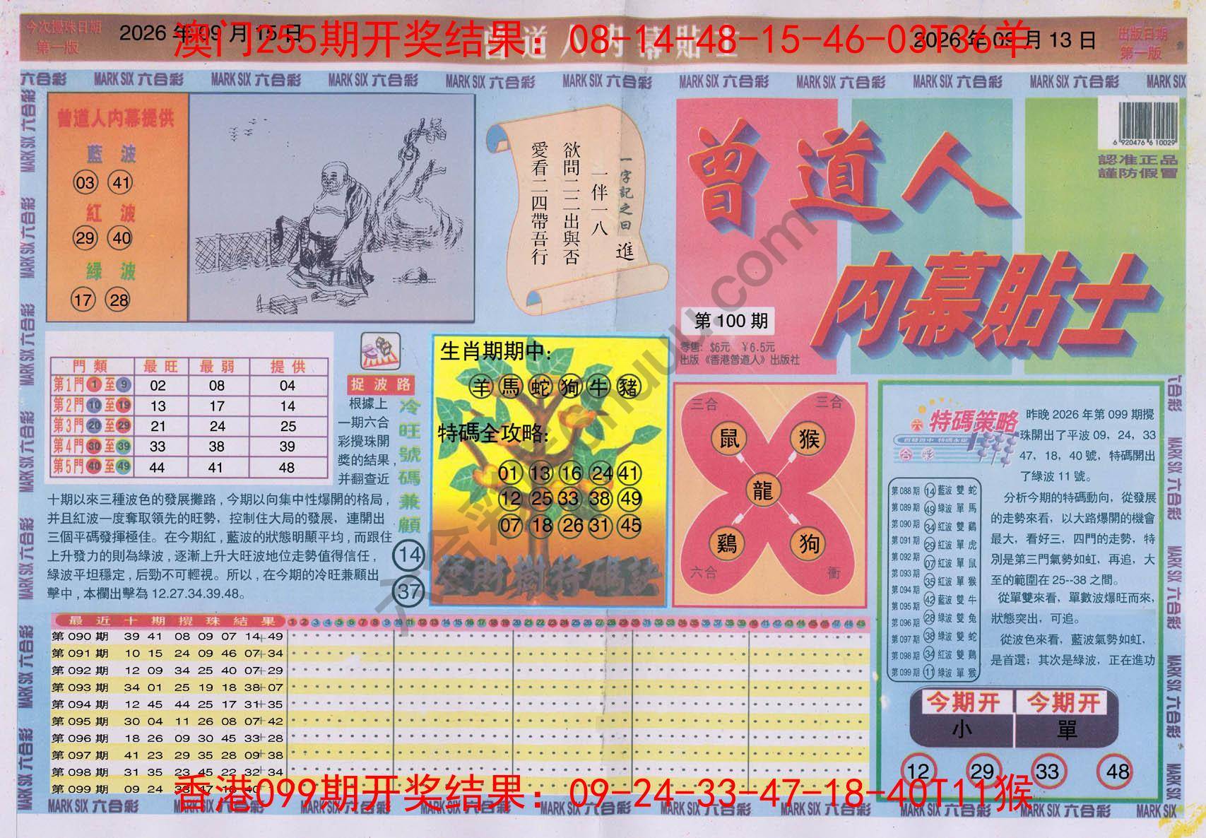 曾道人内幕贴士