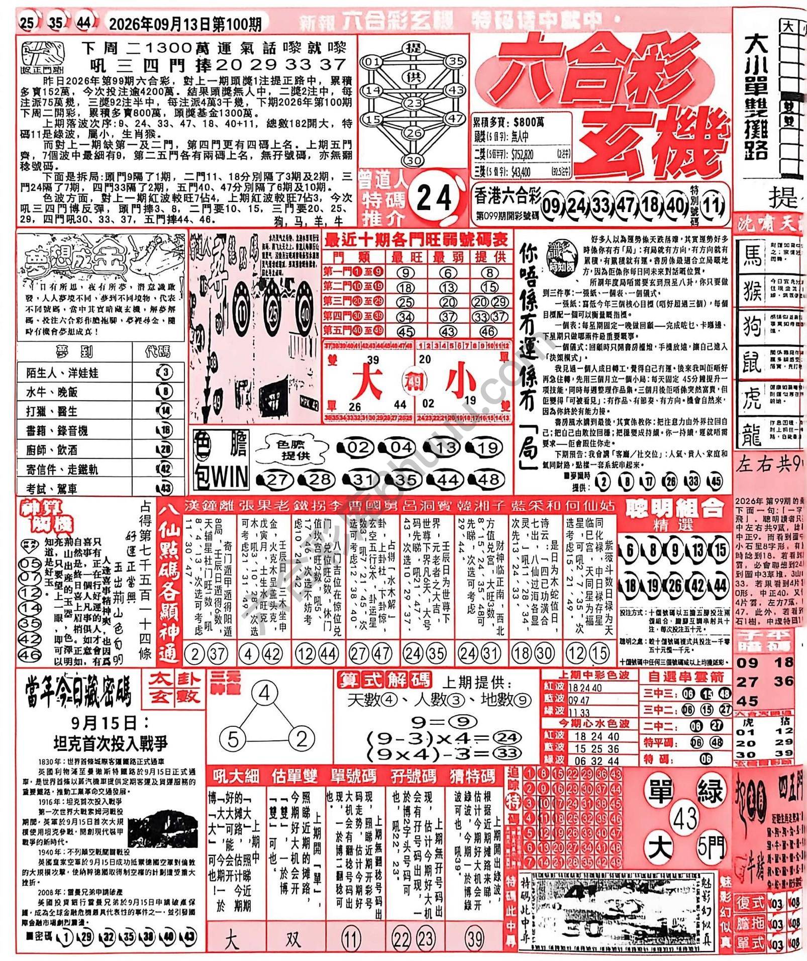 六合彩玄机