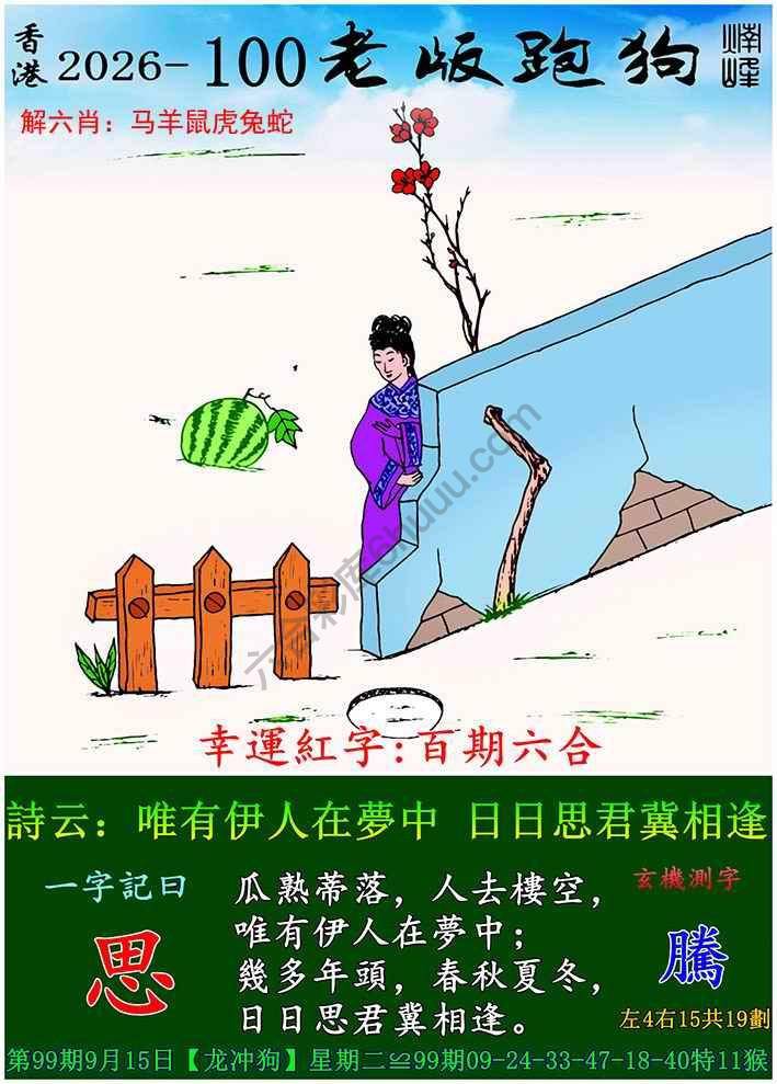 老版跑狗图