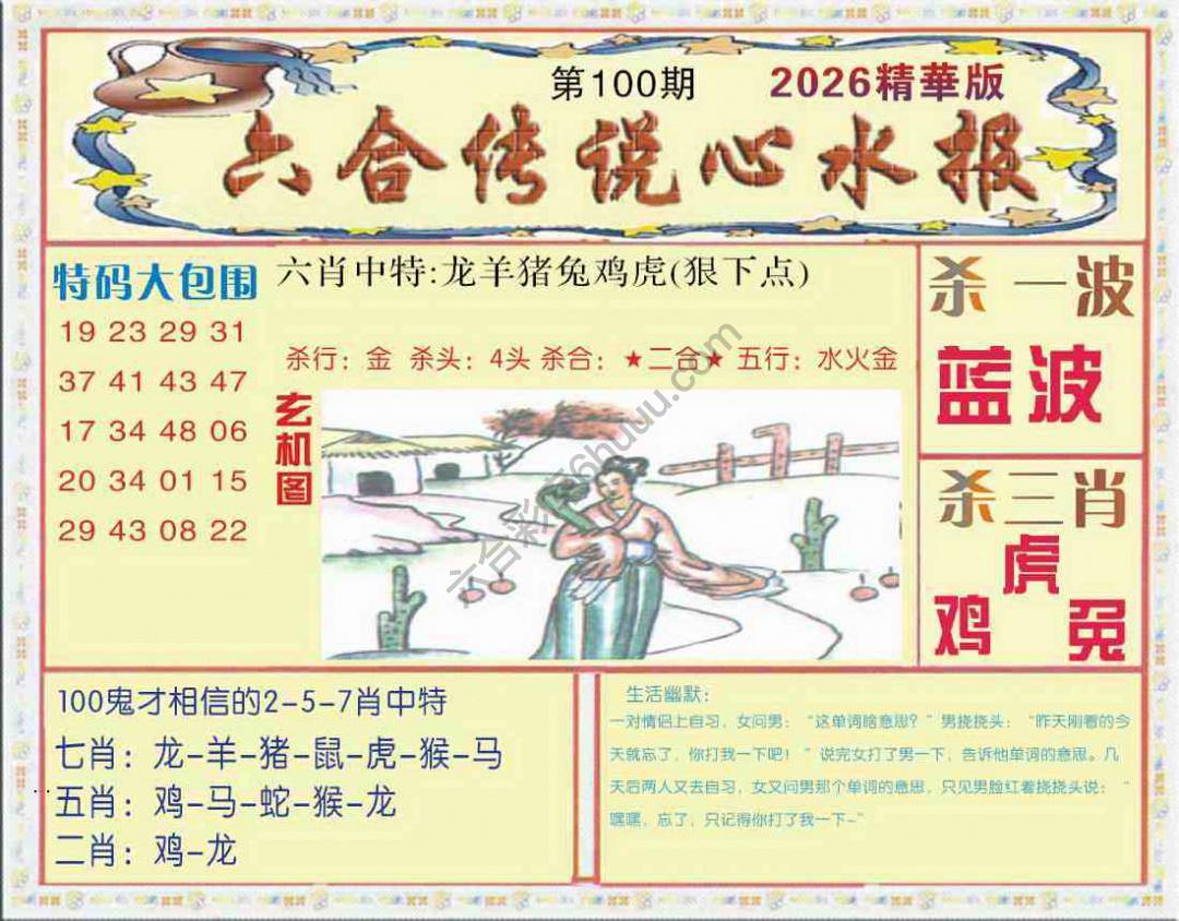 六合传说心水报