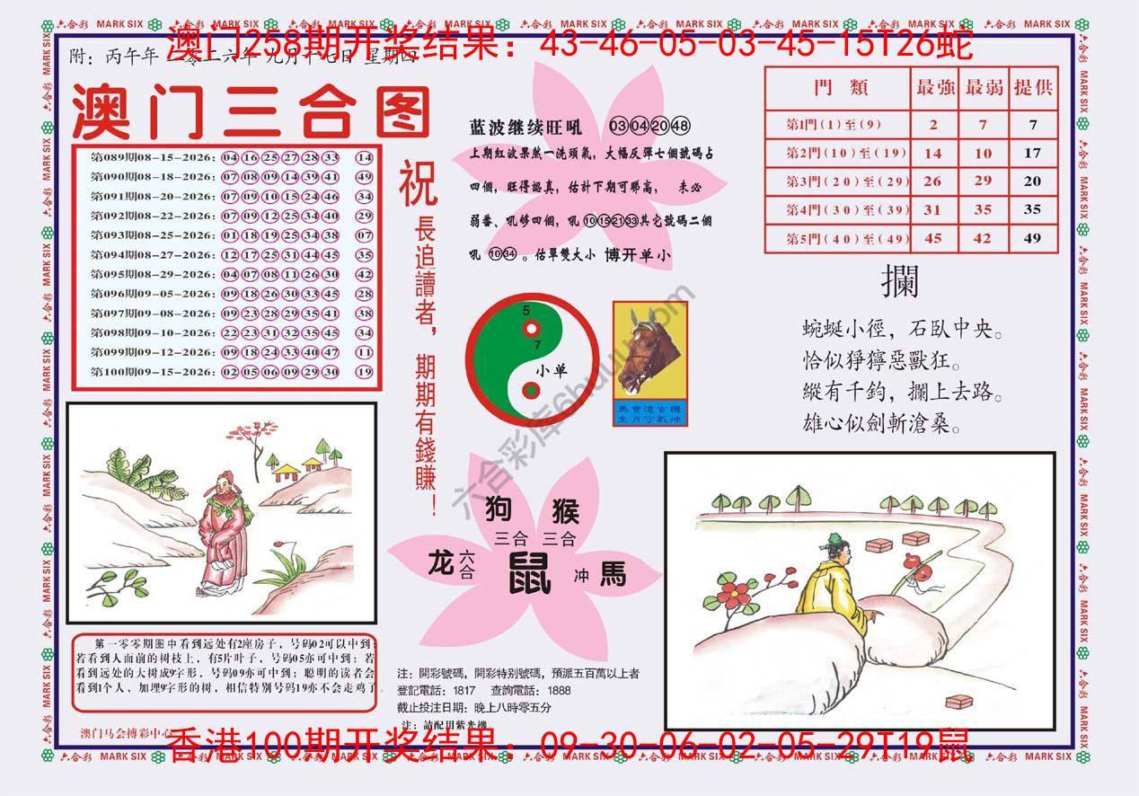 澳门三合图