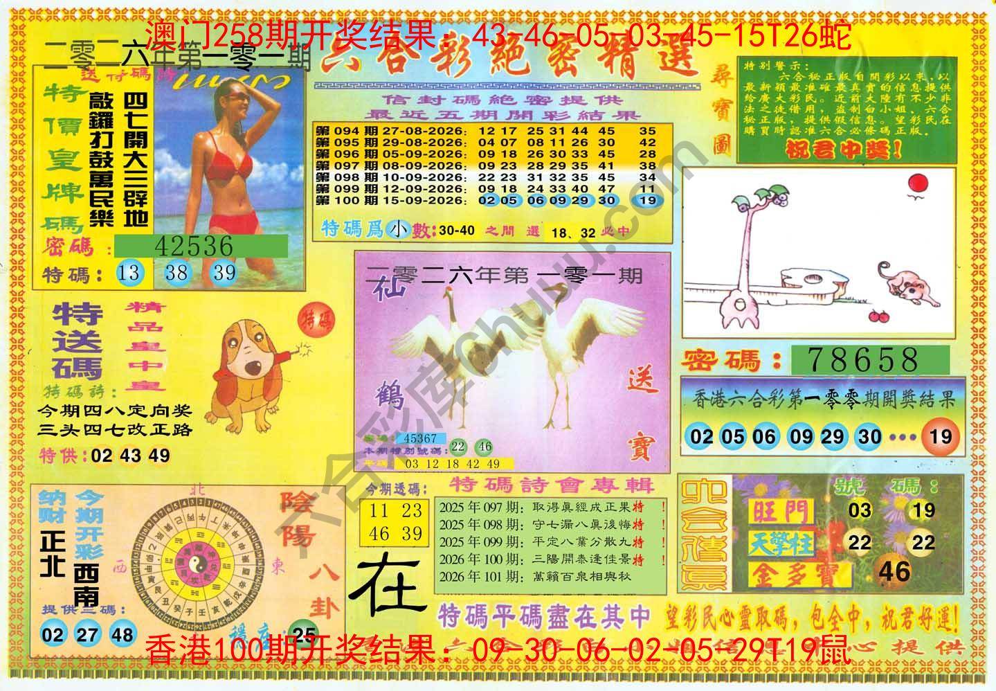 六合彩绝密精选