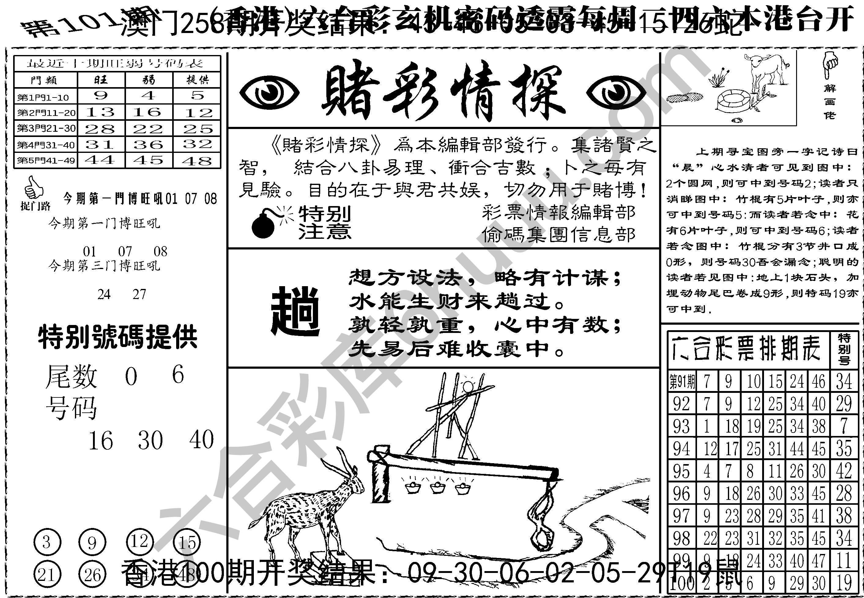赌彩情探
