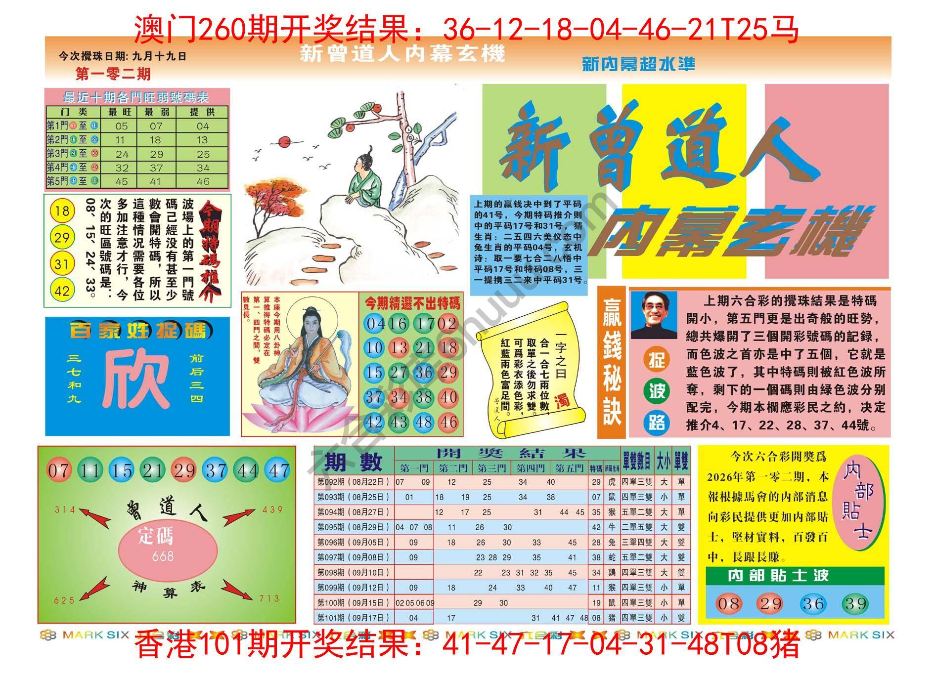 新曾道人内幕玄机