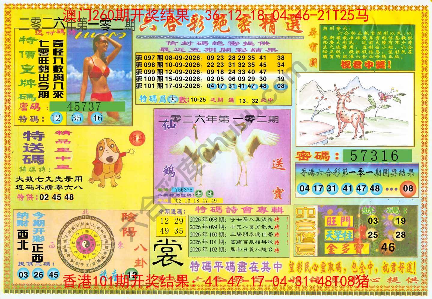 六合彩绝密精选
