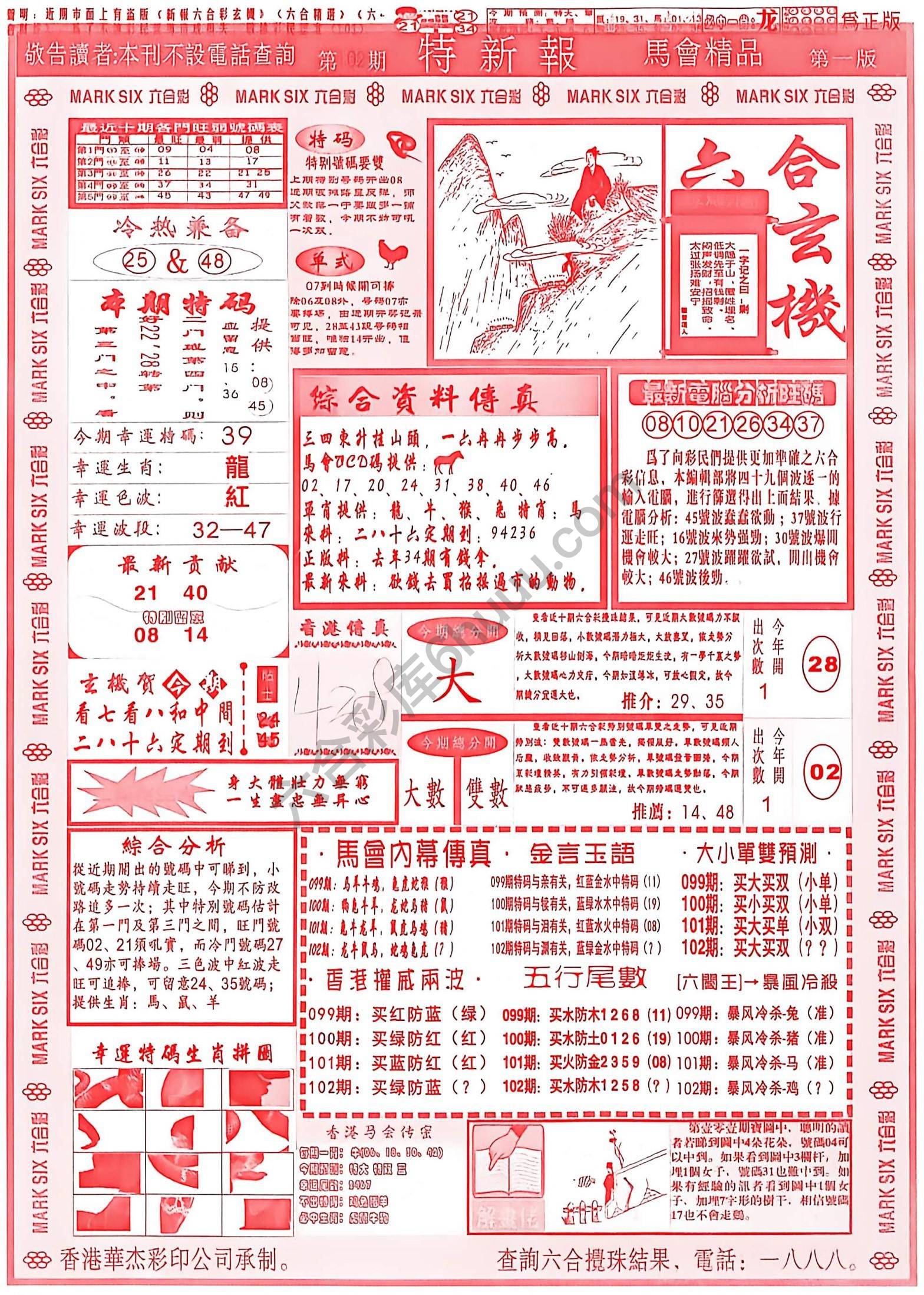 特新报大版