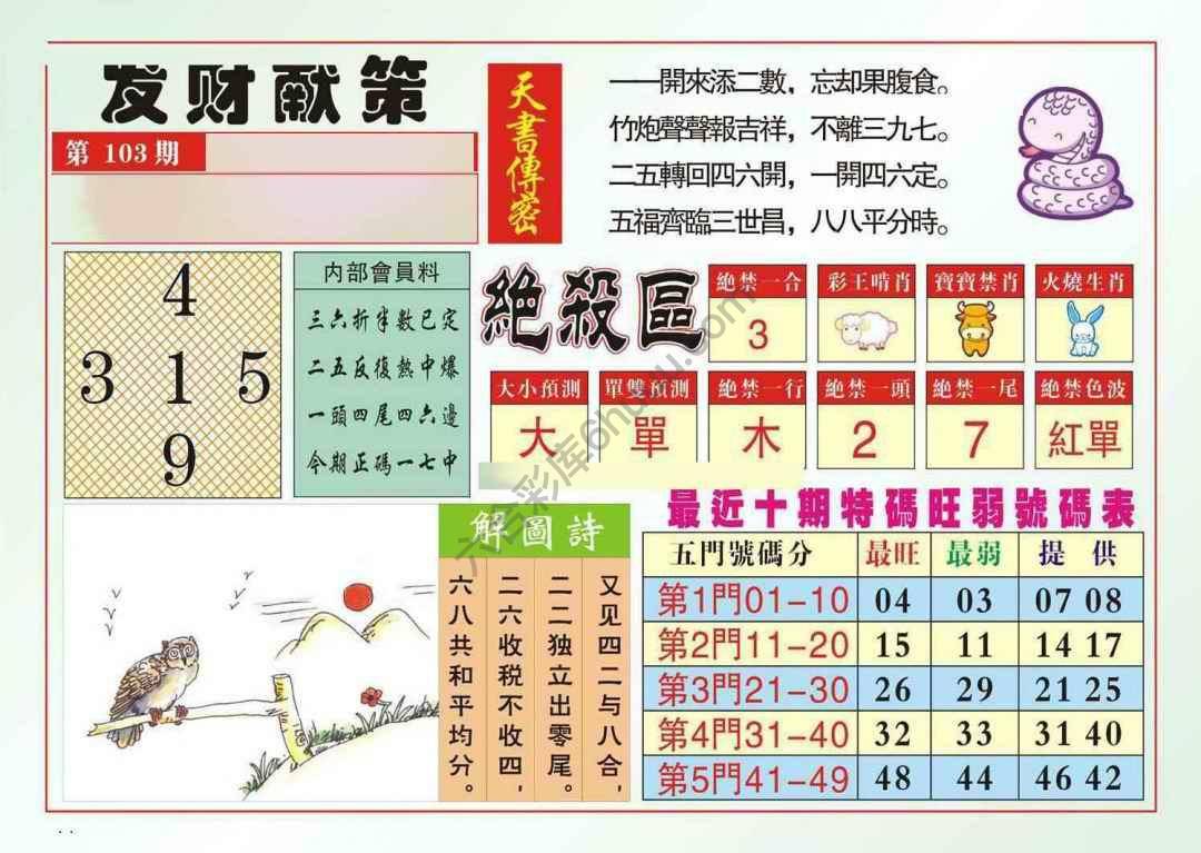 发财献策
