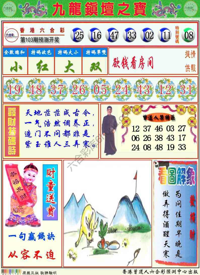 九龙挂牌解特码