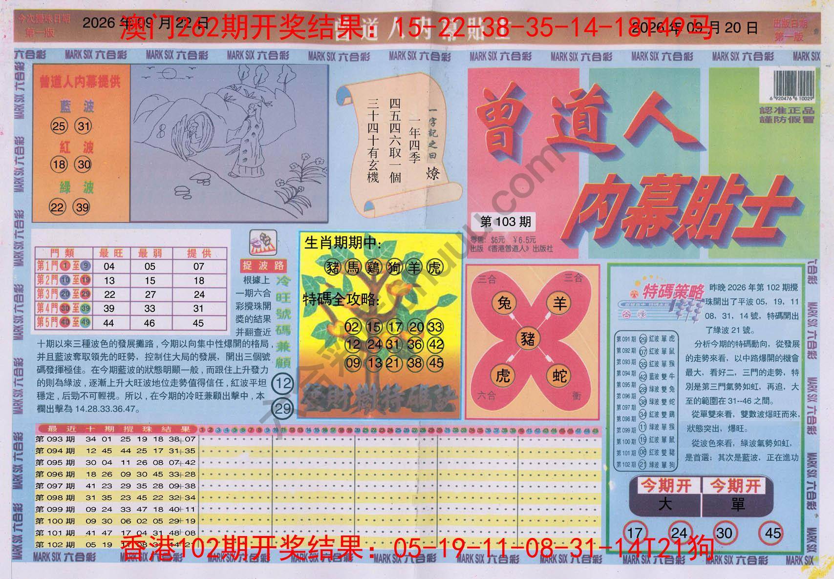 曾道人内幕贴士
