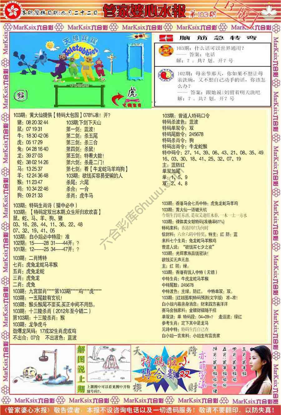 管家婆心水报