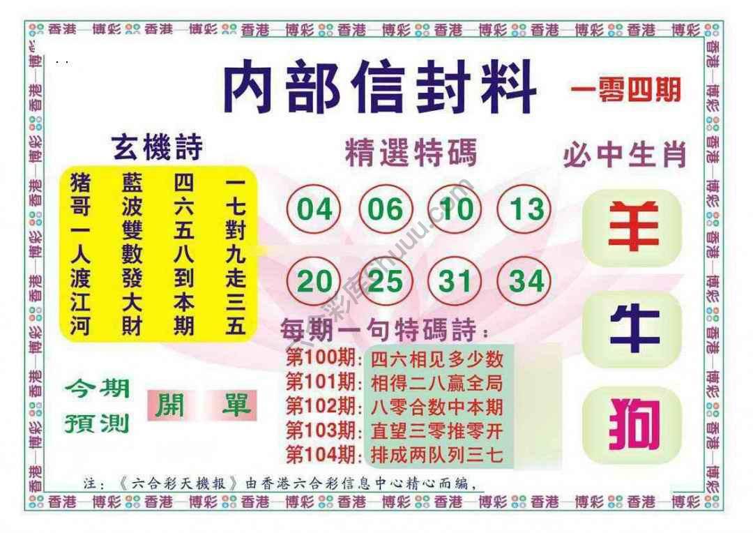内部信封料