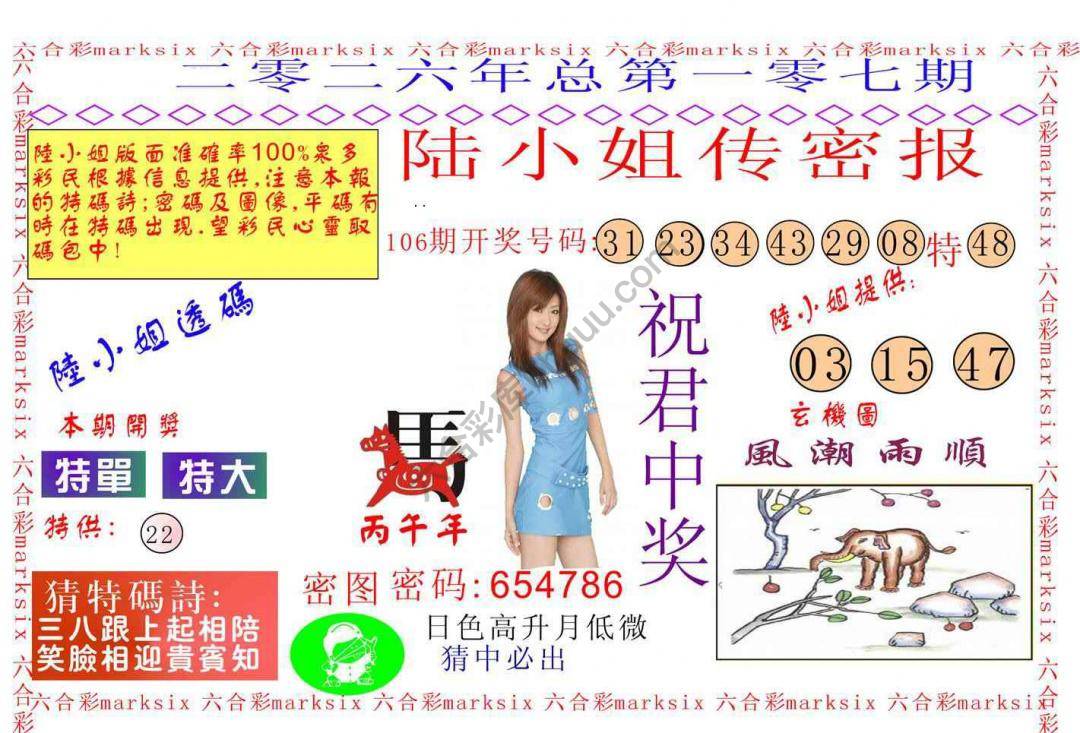 陆小姐传密
