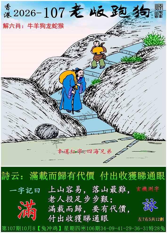 老版跑狗图