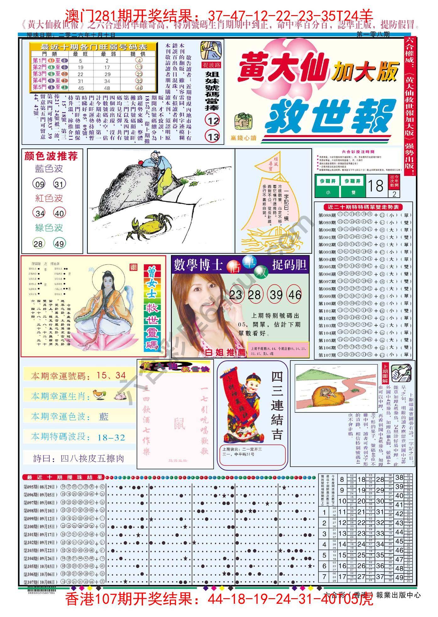 黄大仙救世报（加大版）