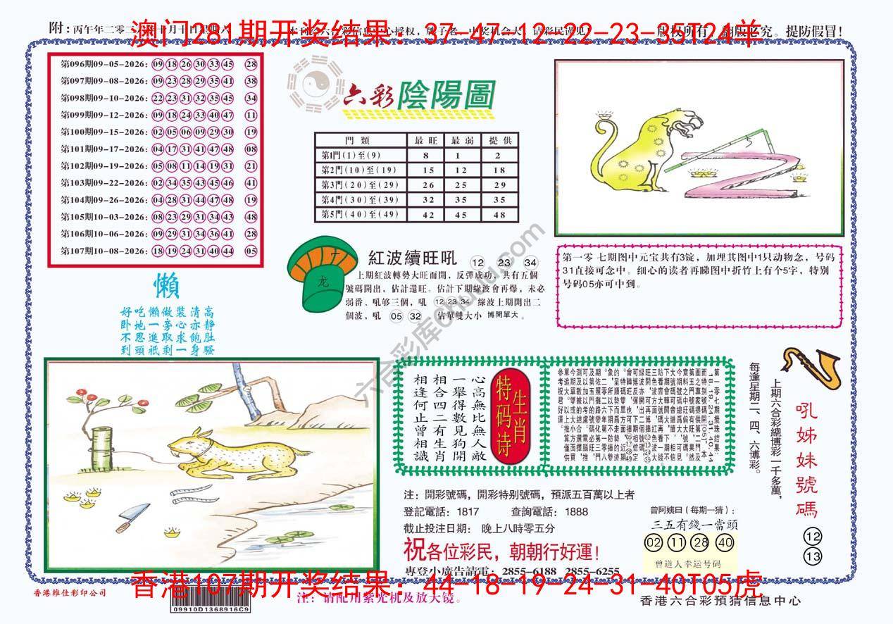 六彩阴阳图