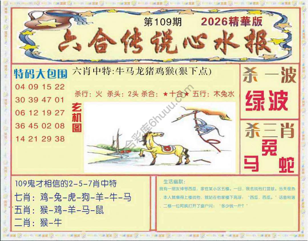 六合传说心水报