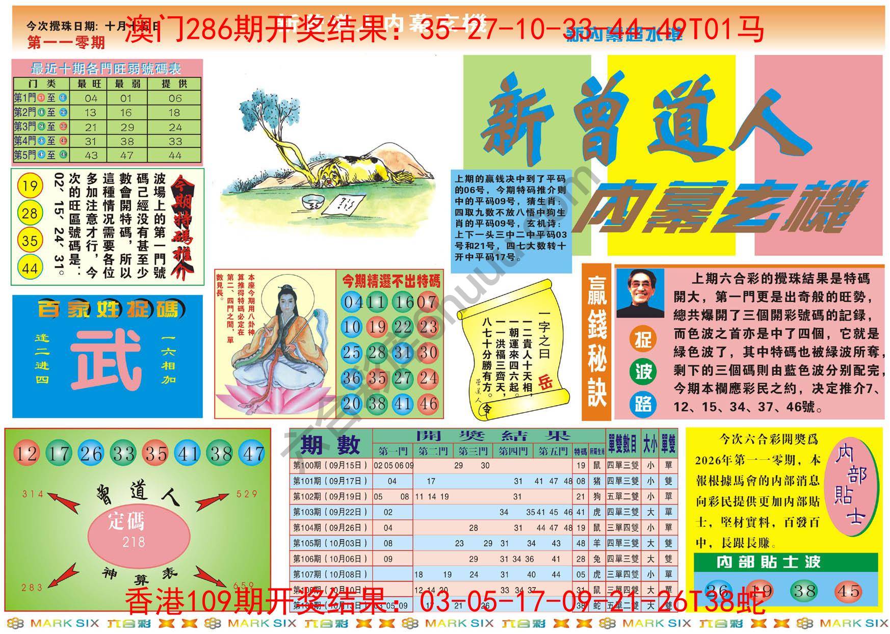 新曾道人内幕玄机