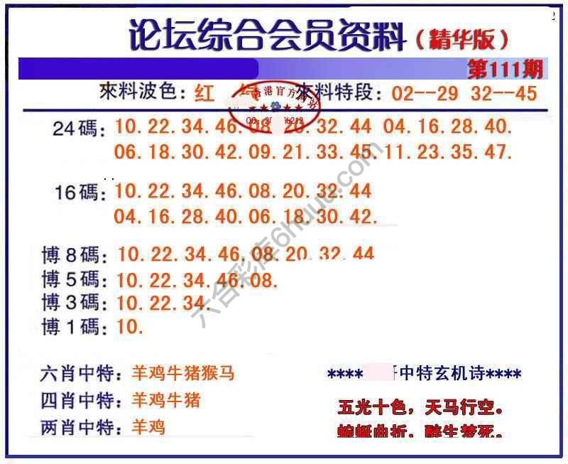 综合会员资料