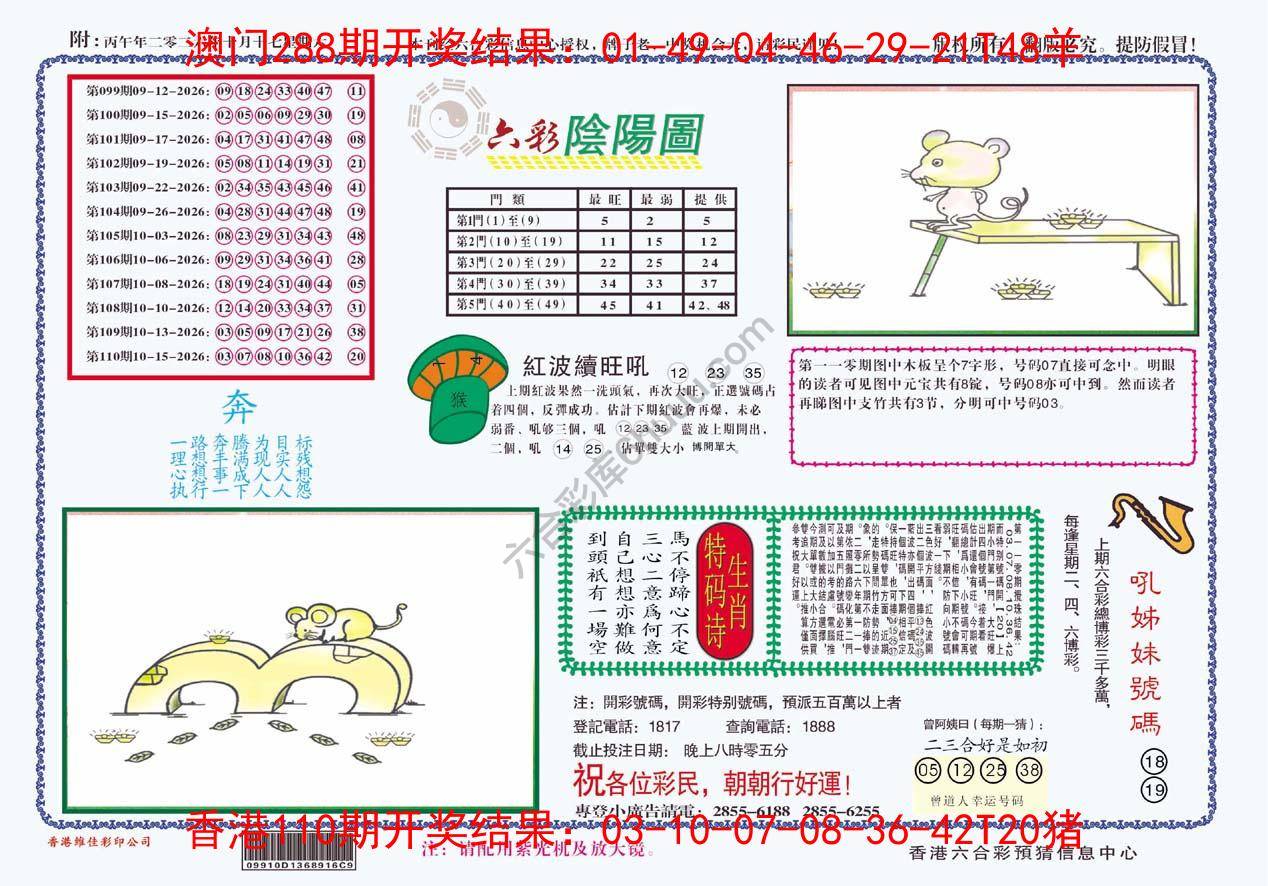六彩阴阳图
