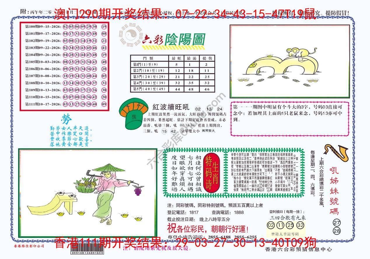 六彩阴阳图
