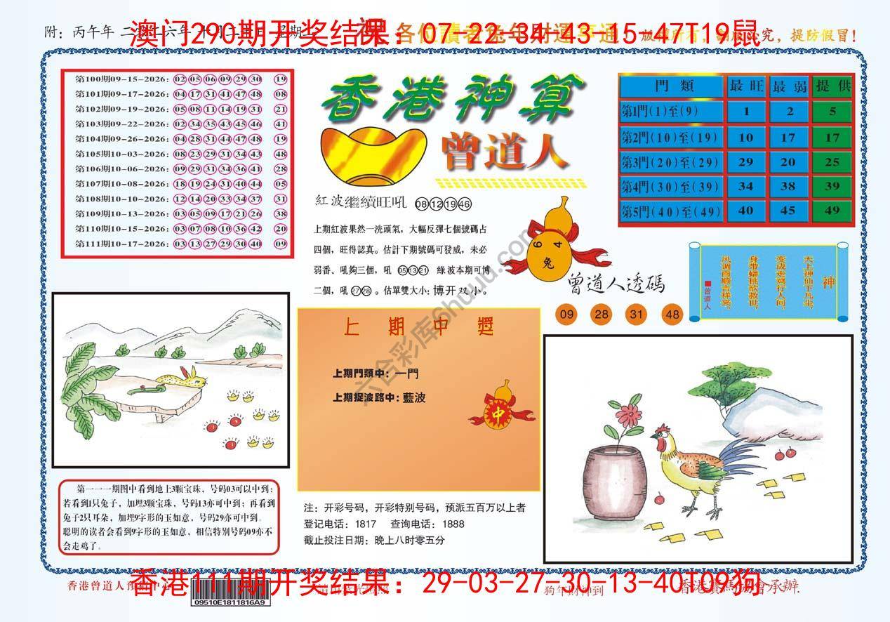 香港神算曾道人