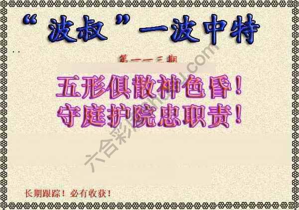 波叔一波中特