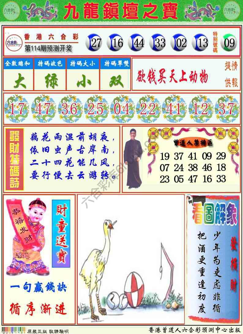 九龙挂牌解特码