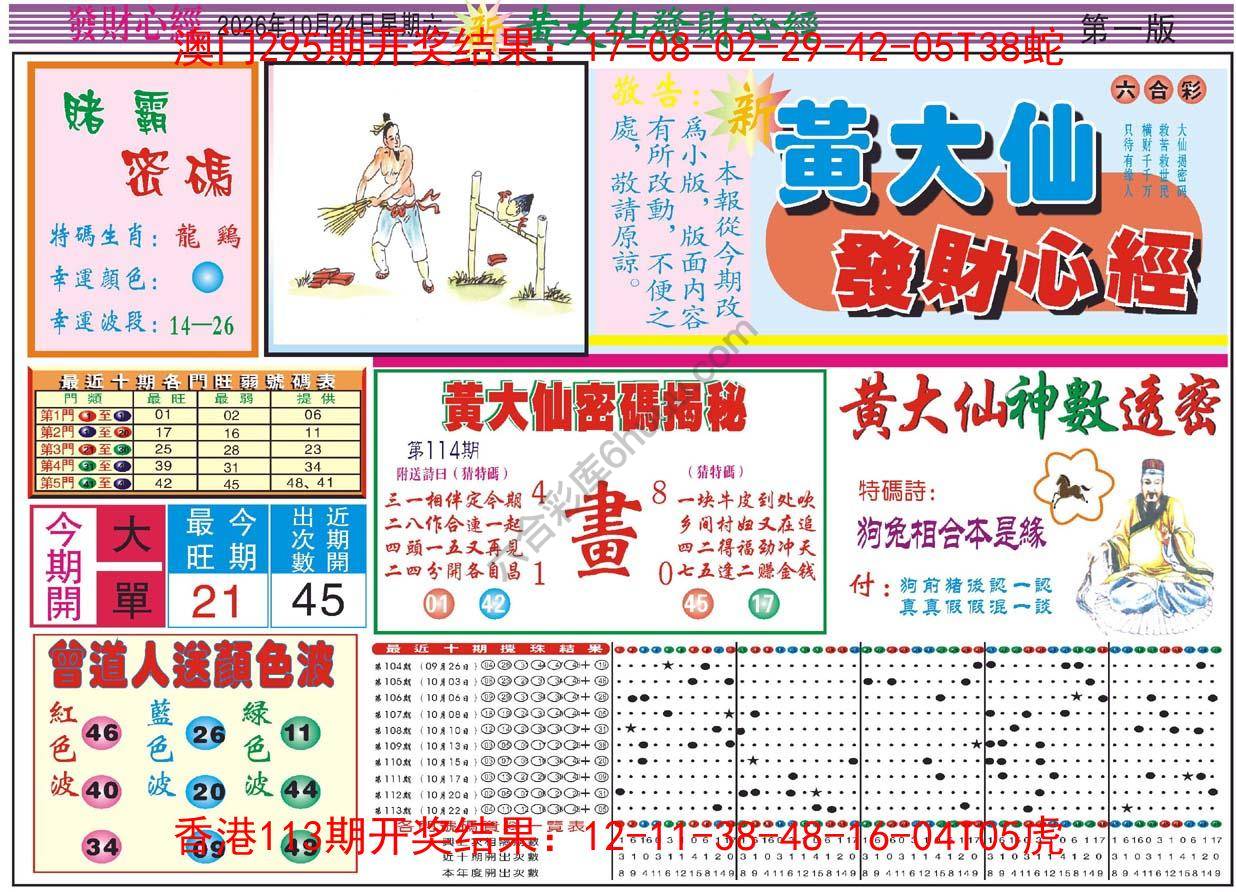 黄大仙发财心经