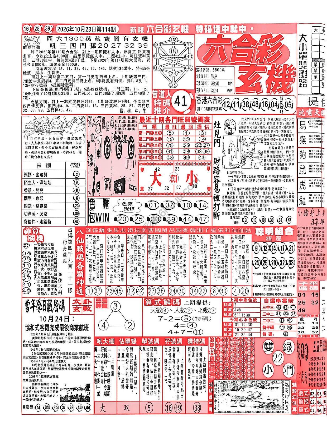 六合彩玄机